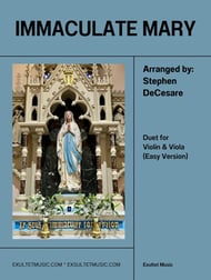 Immaculate Mary (Duet for Violin and Viola) (Easy Version) E Print cover Thumbnail